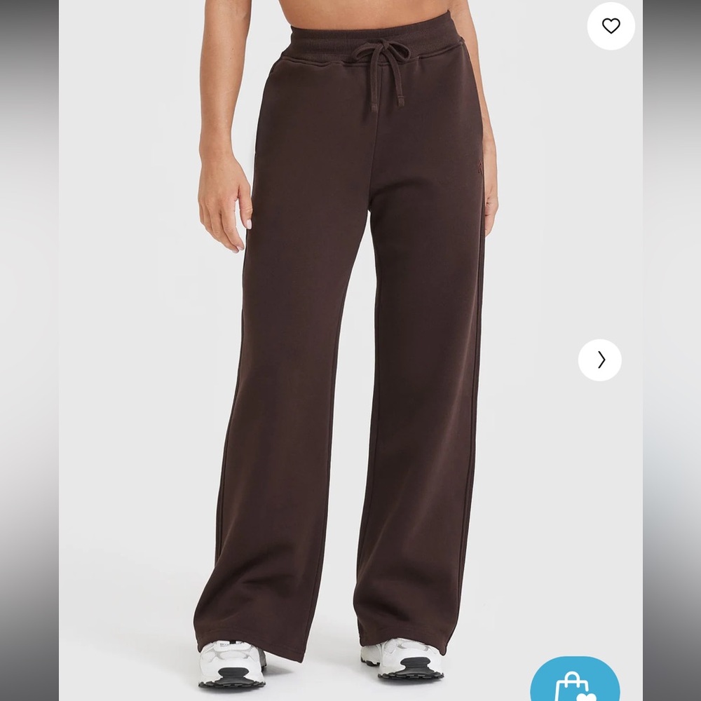 Oner Active Women's Wide-Leg Drawstring Track Pants in Dark Brown